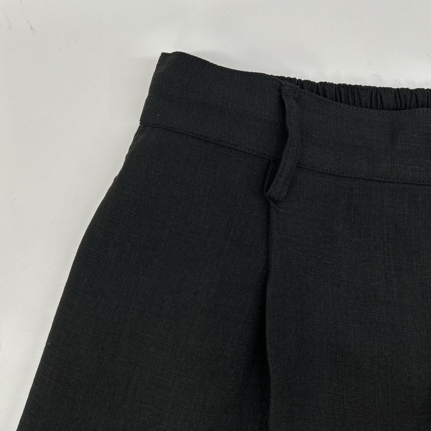 MAISON SPECIAL Black Triacetate Prime Wide Shorts Size 2