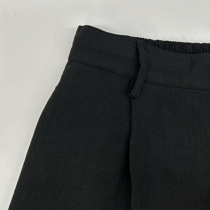 MAISON SPECIAL Black Triacetate Prime Wide Shorts Size 2
