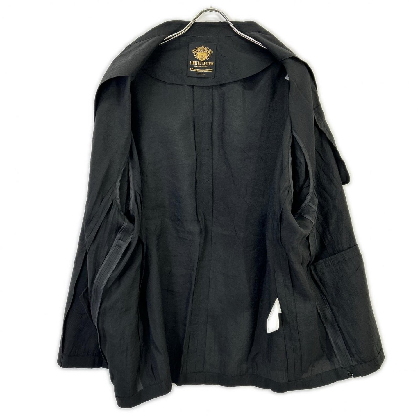 MAISON SPECIAL Black Double Breasted Tailored Blazer Size 2