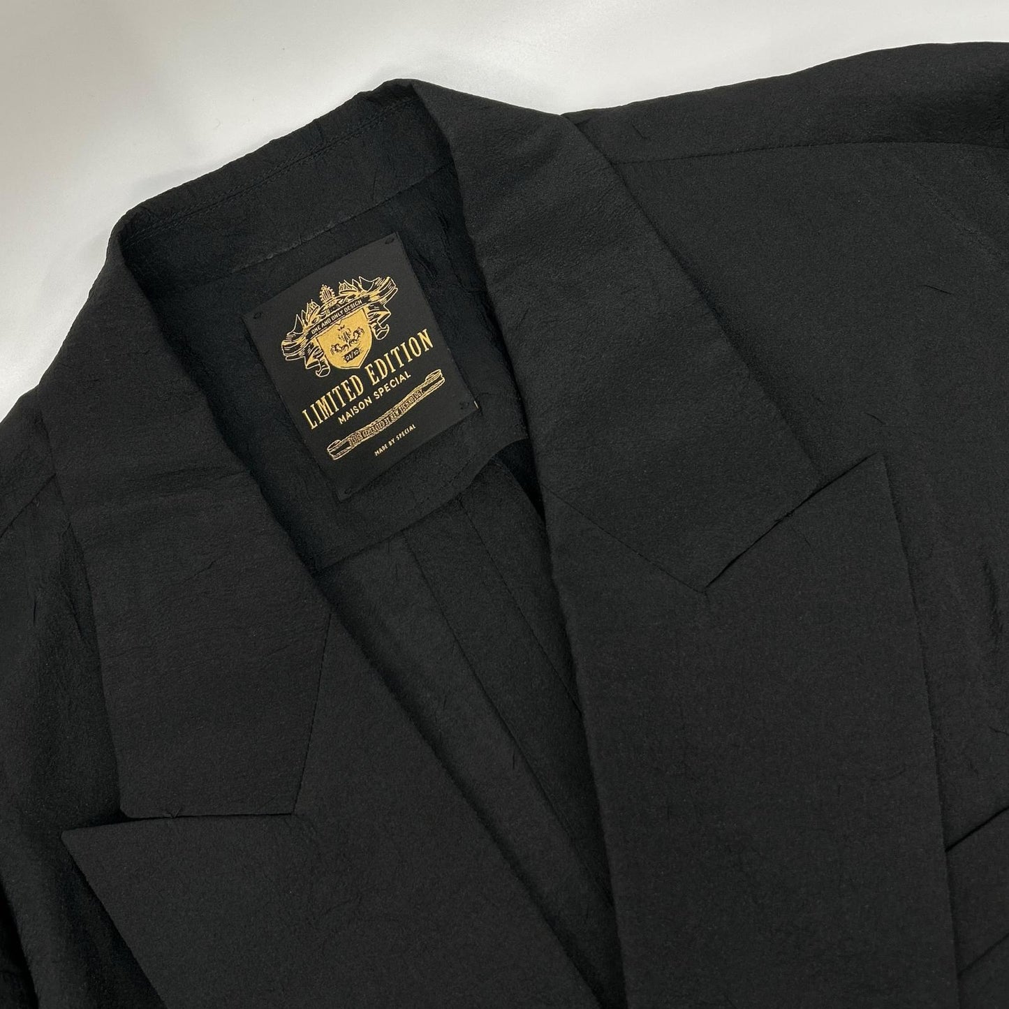 MAISON SPECIAL Black Double Breasted Tailored Blazer Size 2