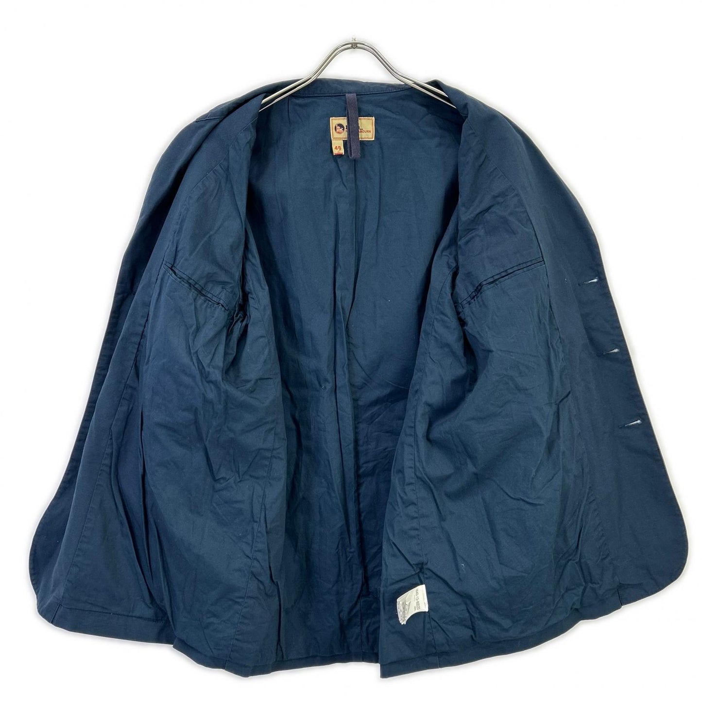 NIGEL CABOURN LYBRO Peak Blazer Cotton Jacket Navy Size 48
