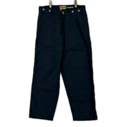 NIGEL CABOURN Lybro Welders Cotton Pants Navy Size 34