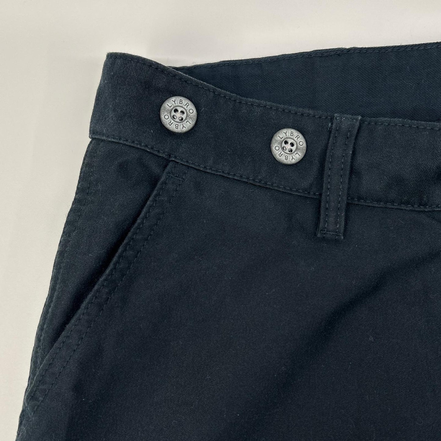 NIGEL CABOURN Lybro Welders Cotton Pants Navy Size 34