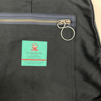 NIGEL CABOURN Lybro Welders Cotton Pants Navy Size 34