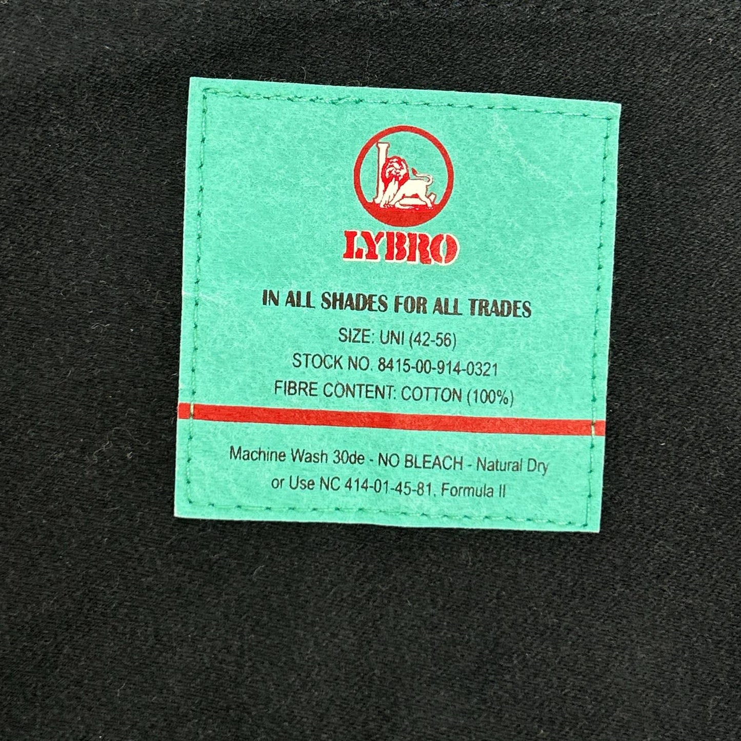 NIGEL CABOURN Lybro Welders Cotton Pants Navy Size 34