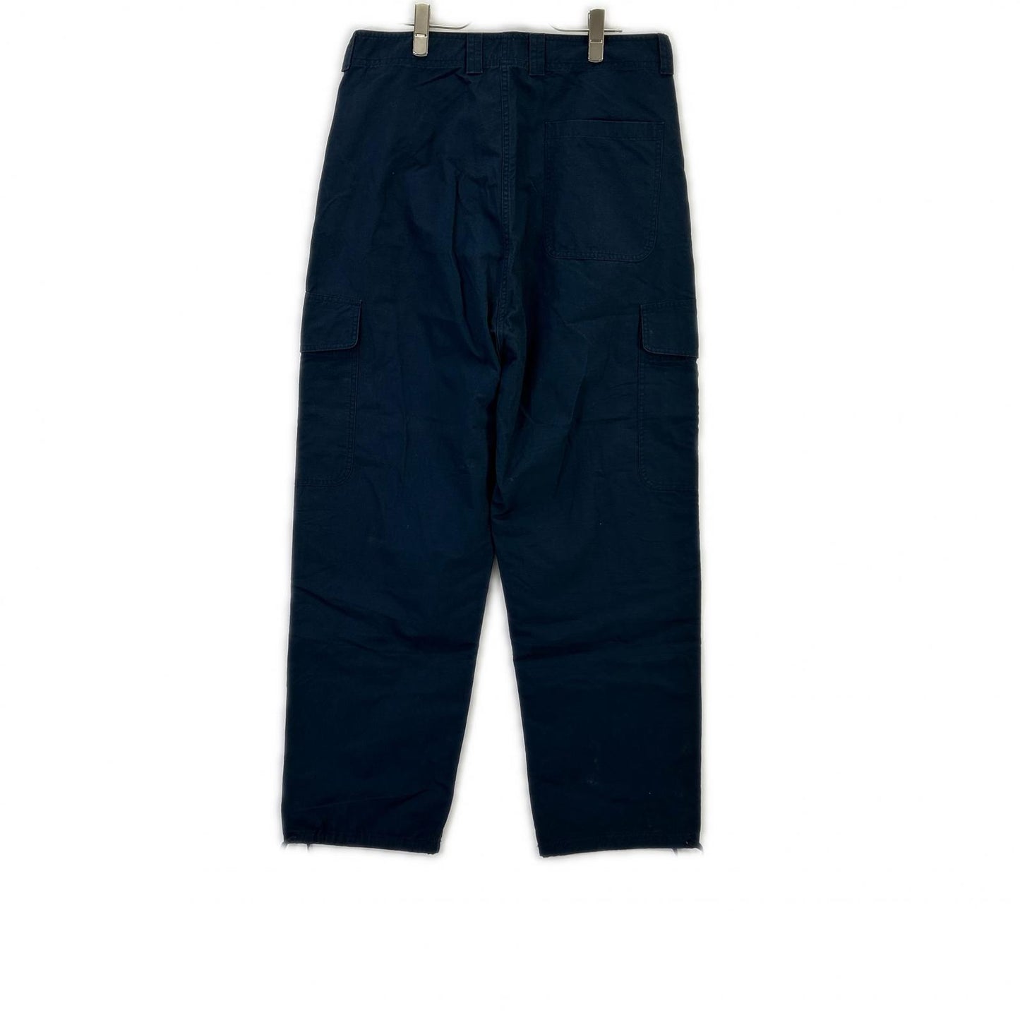 NIGEL CABOURN Piped Cotton Ripstop Pants Navy Size 32