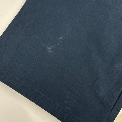 NIGEL CABOURN Piped Cotton Ripstop Pants Navy Size 32