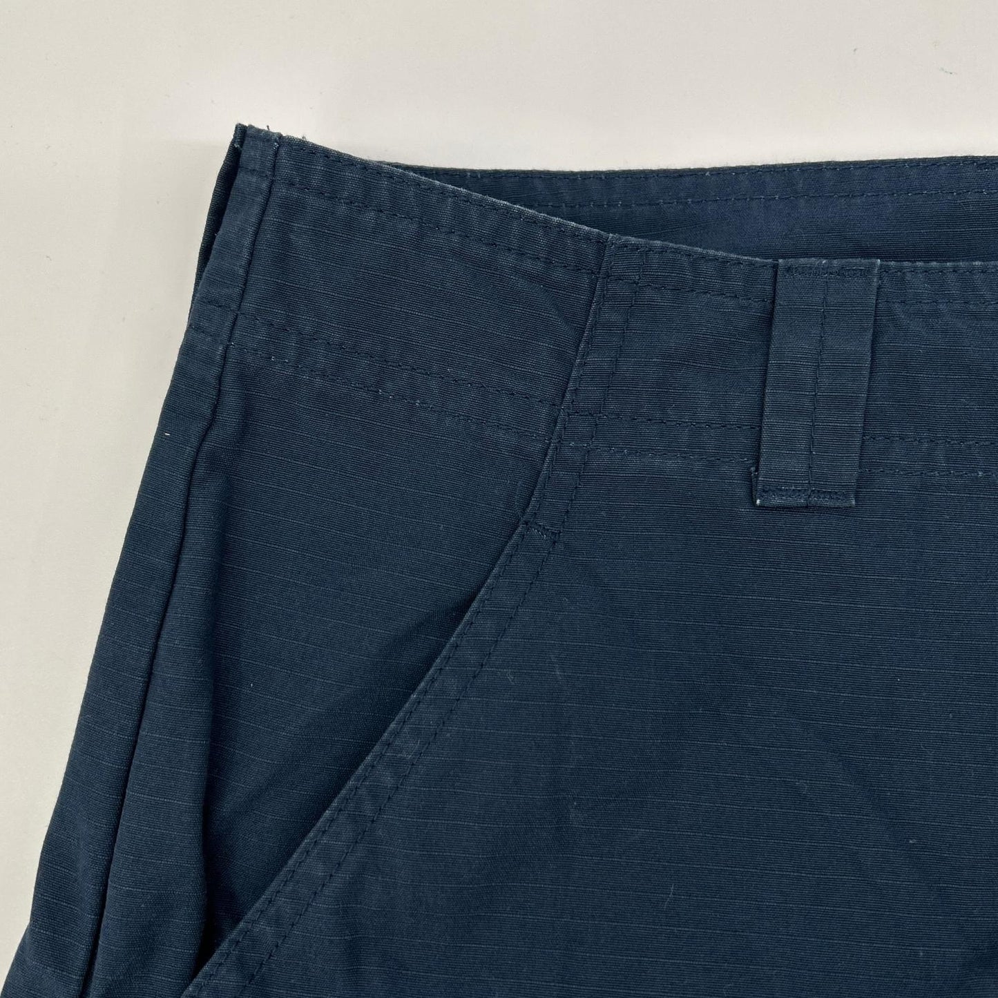 NIGEL CABOURN Piped Cotton Ripstop Pants Navy Size 32