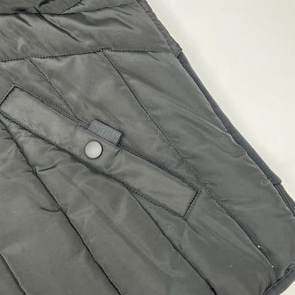 DIESEL Padded Zip-Up Hoodie Jacket Black Size L