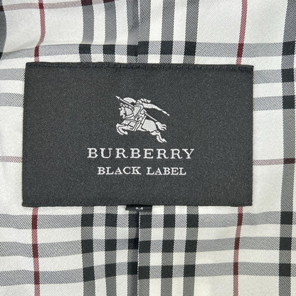 Burberry Black Label Silver Button Wool Coat Black Size M