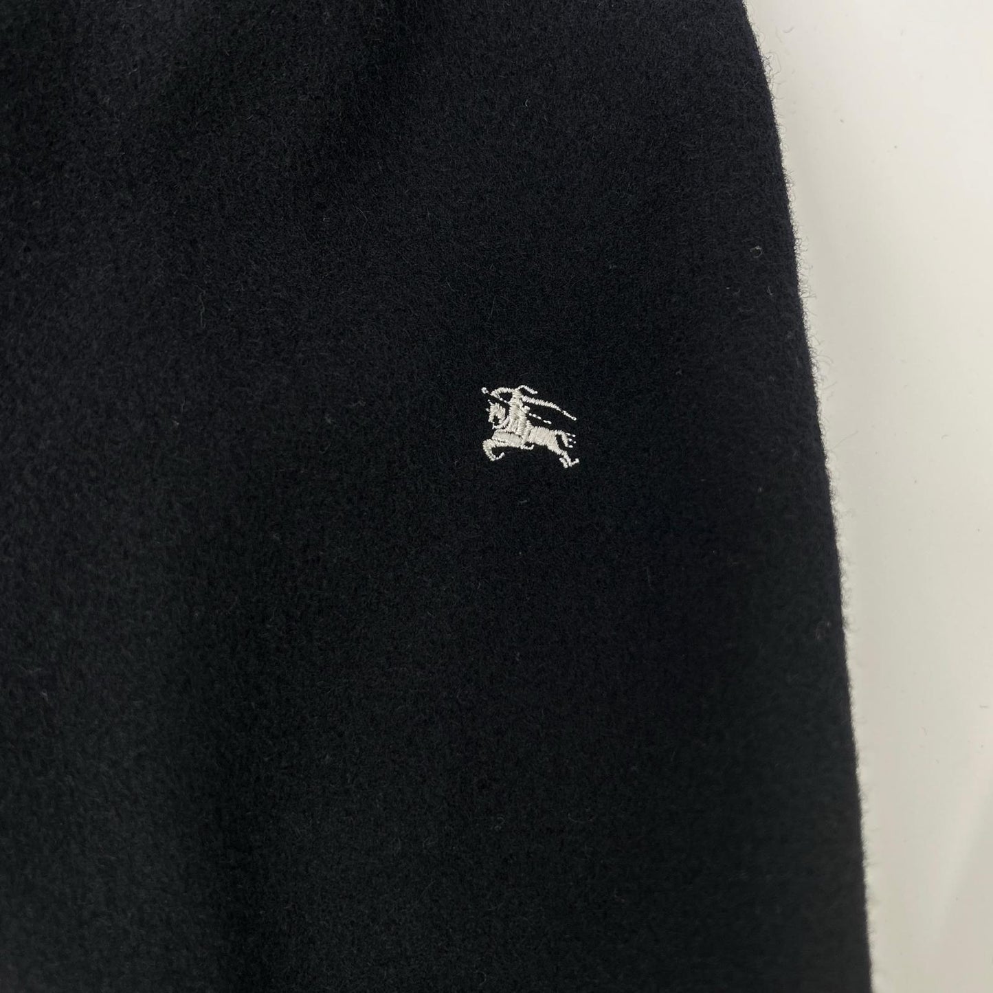 Burberry Black Label Silver Button Wool Coat Black Size M
