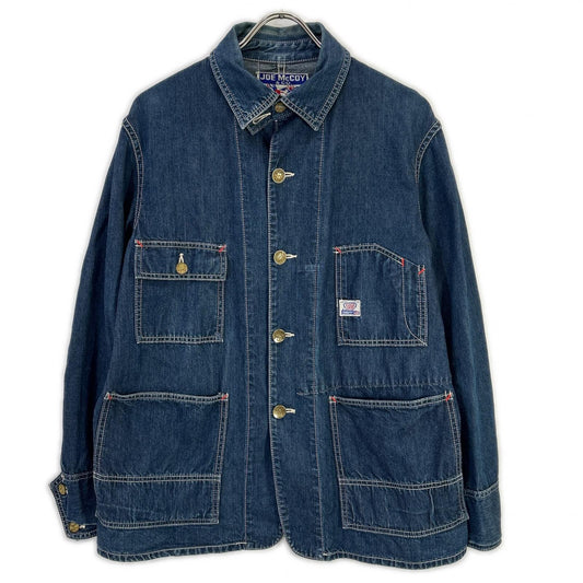 JOE MCCOY 8HOURUNION Denim Coverall Jacket Indigo Size 38