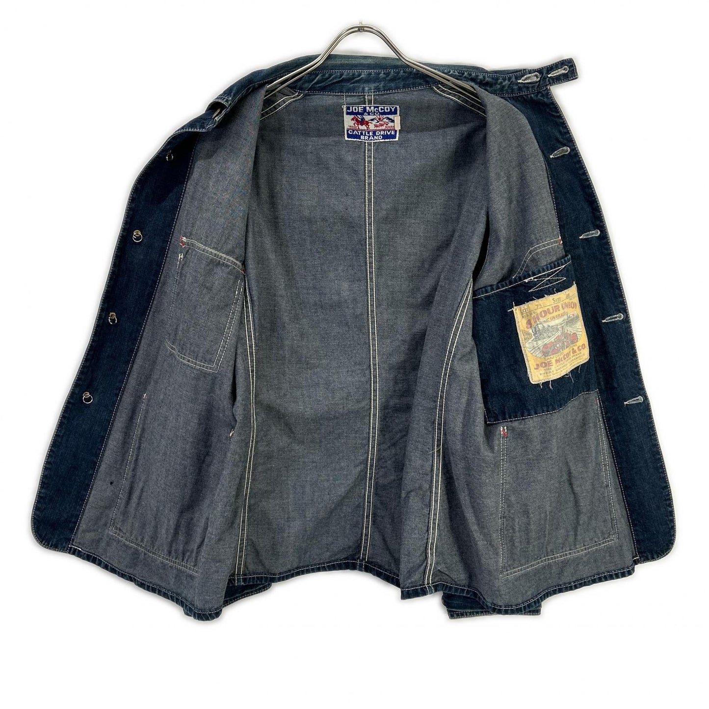 JOE MCCOY 8HOURUNION Denim Coverall Jacket Indigo Size 38