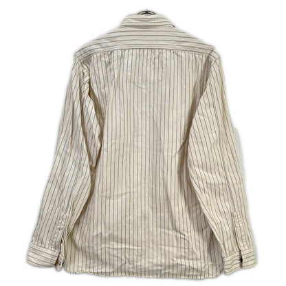 SUGAR CANE SC27076 Fiction Romance Stripe Shirt Ivory Size L