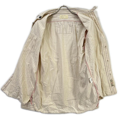 SUGAR CANE SC27076 Fiction Romance Stripe Shirt Ivory Size L