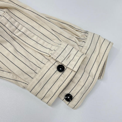SUGAR CANE SC27076 Fiction Romance Stripe Shirt Ivory Size L