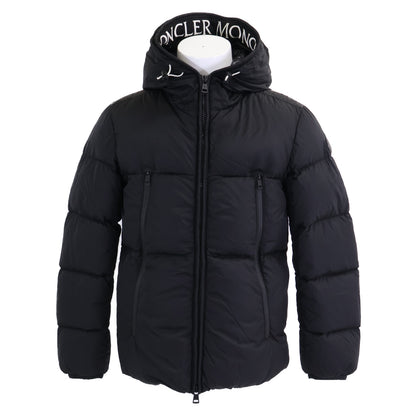 MONCLER MONTCLA Hooded Down Jacket w/ Logo Tape Black Size 1