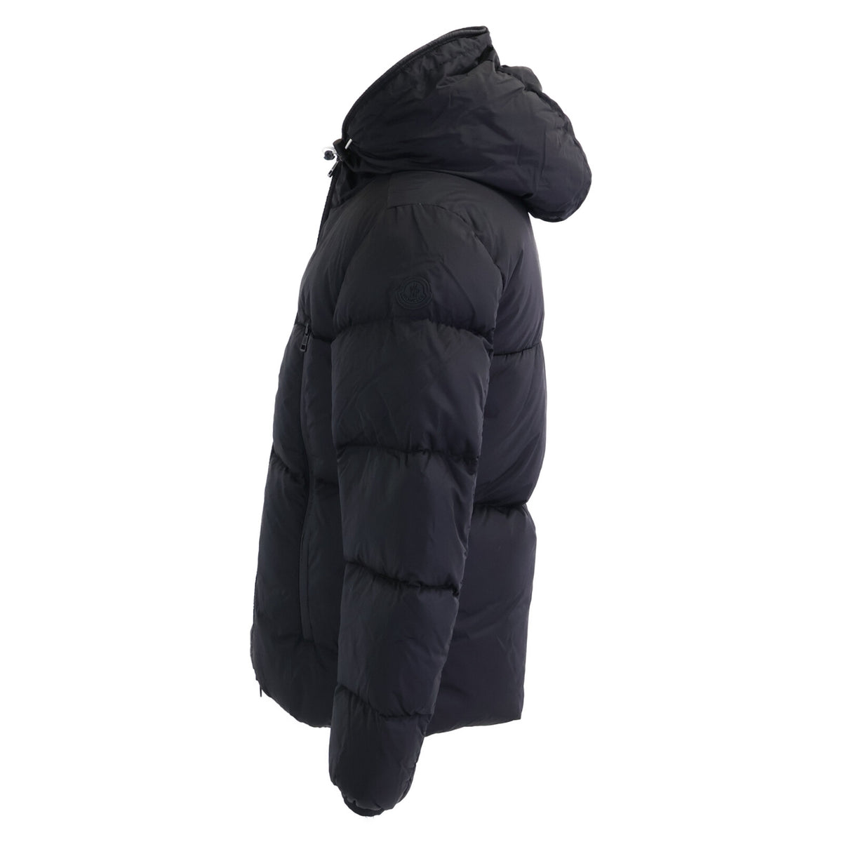 MONCLER MONTCLA Hooded Down Jacket w/ Logo Tape Black Size 1
