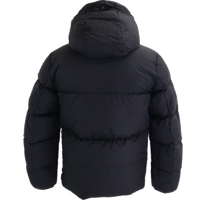 MONCLER MONTCLA Hooded Down Jacket w/ Logo Tape Black Size 1
