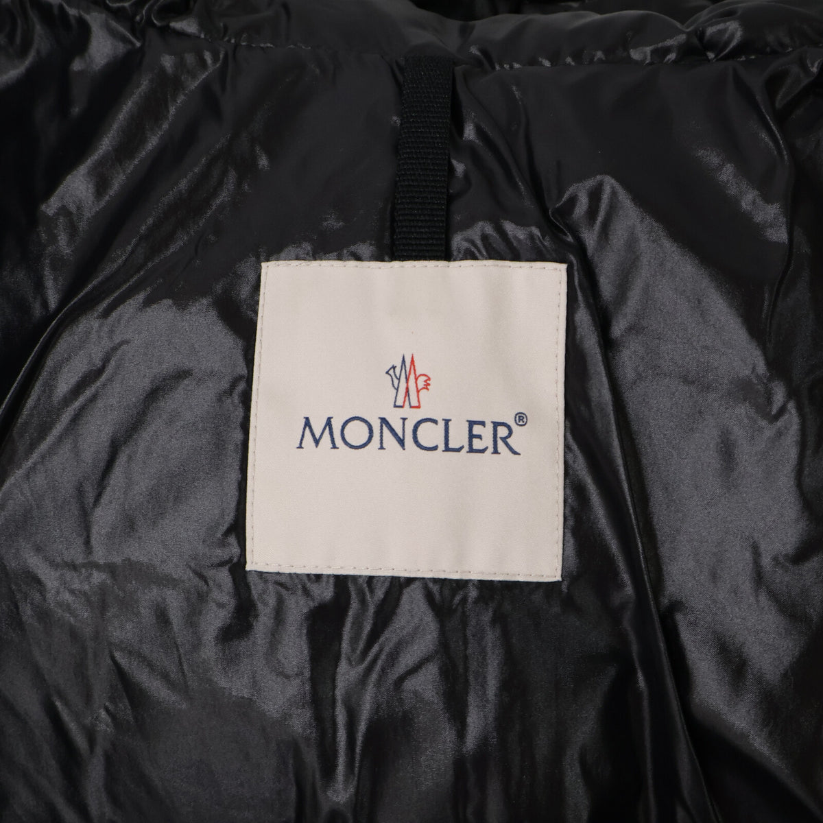 MONCLER MONTCLA Hooded Down Jacket w/ Logo Tape Black Size 1