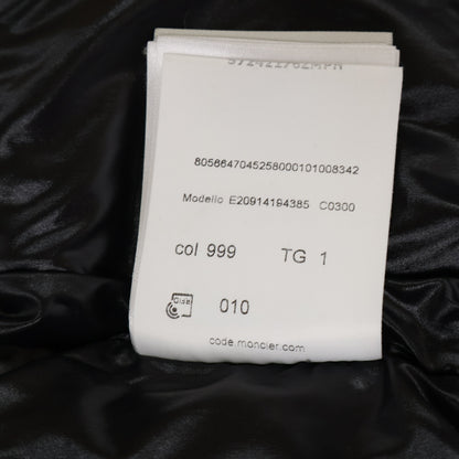 MONCLER MONTCLA Hooded Down Jacket w/ Logo Tape Black Size 1
