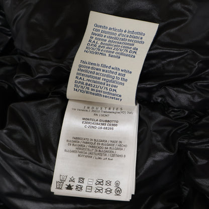 MONCLER MONTCLA Hooded Down Jacket w/ Logo Tape Black Size 1