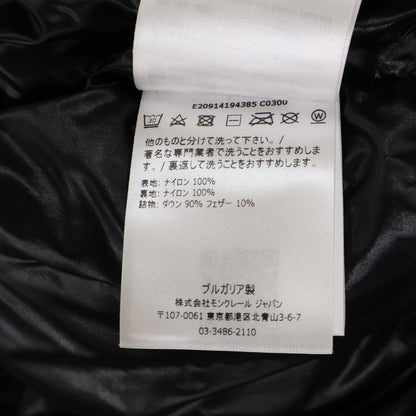 MONCLER MONTCLA Hooded Down Jacket w/ Logo Tape Black Size 1