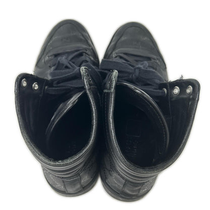 GUCCI GG Imprime PVC Leather Sneakers Black Size 7.5