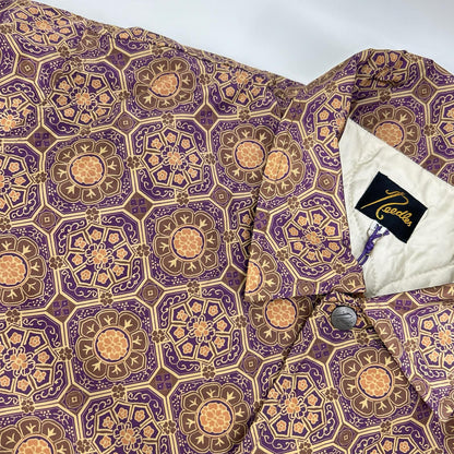Needles DI041 Fine Pattern Coach Jacket Brown Size M
