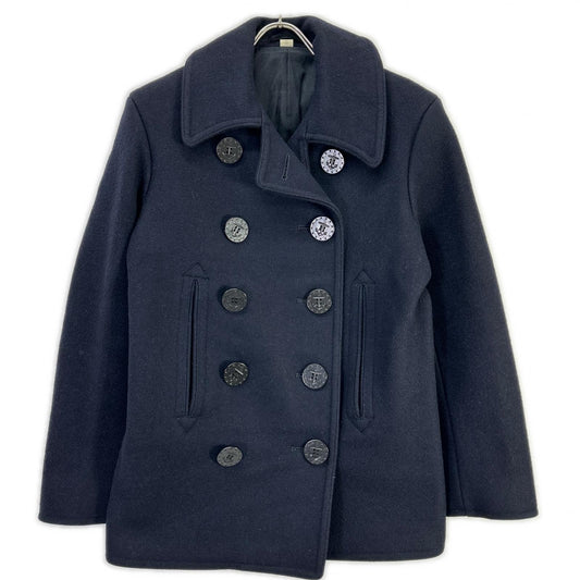 BUZZ RICKSON'S Naval Clothing Factory Pea Coat Navy Size 34