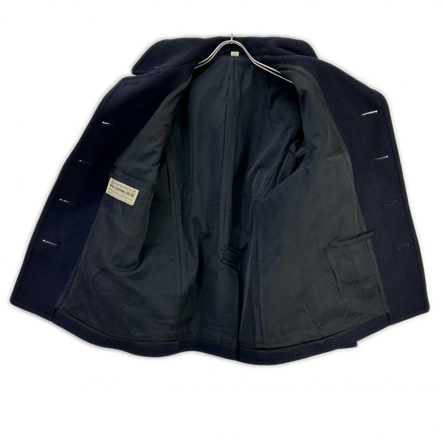 BUZZ RICKSON'S Naval Clothing Factory Pea Coat Navy Size 34