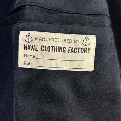 BUZZ RICKSON'S Naval Clothing Factory Pea Coat Navy Size 34