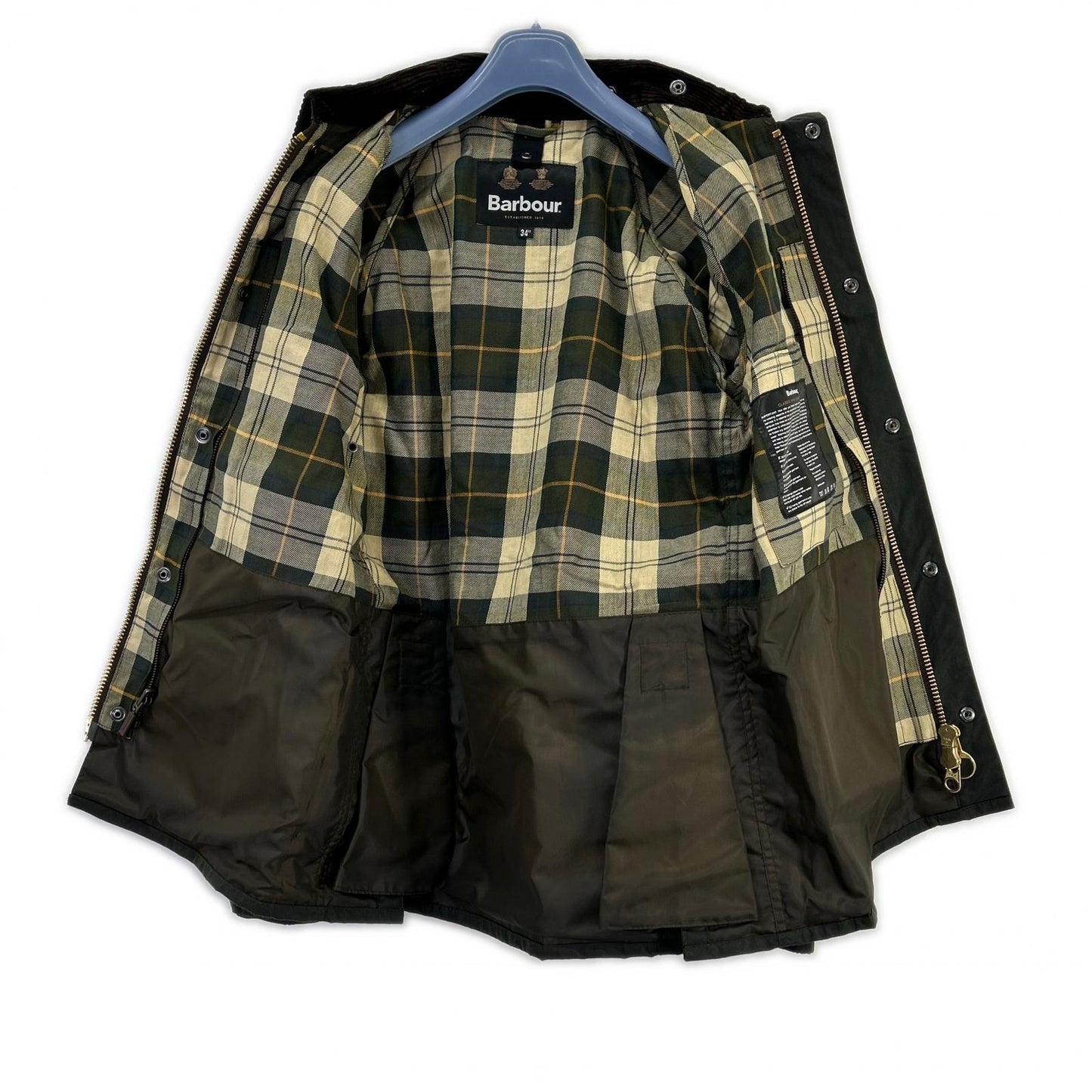 Barbour 232MWX1758 SL Bedale Oiled Jacket Green Size 34