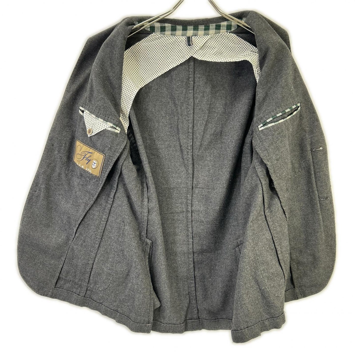 L.B.M.1911 2831 2B Unconstructed Jacket Gray Size 46