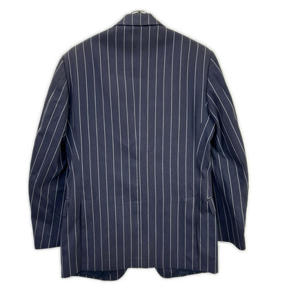 Ermenegildo Zegna TRAVEL Striped 2B Jacket Navy Size 44