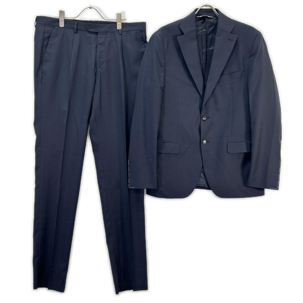 PAOLONI Archivio Cinquantadue 2B Wool Suit Navy Size 52