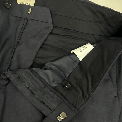 PAOLONI Archivio Cinquantadue 2B Wool Suit Navy Size 52