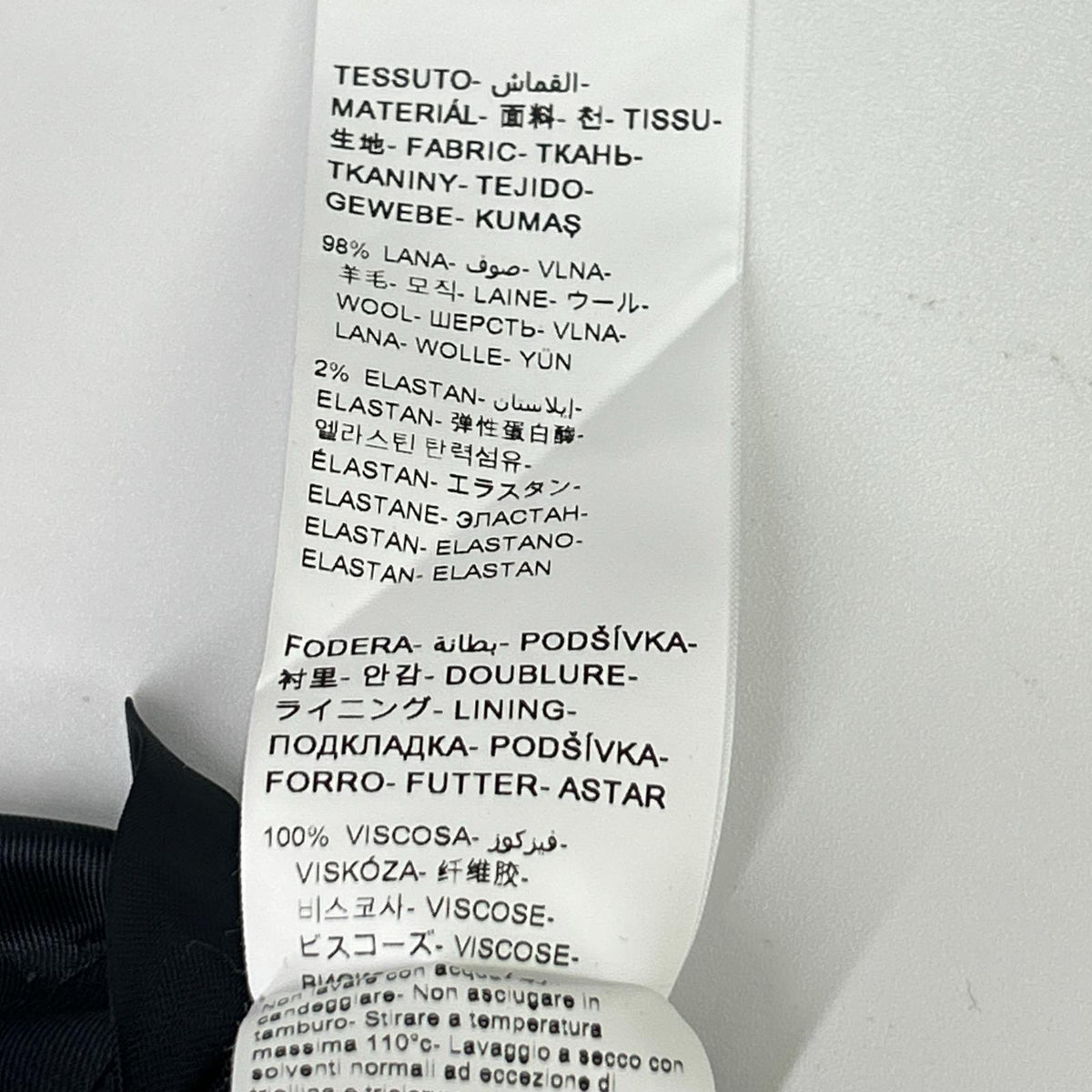 PAOLONI Archivio Cinquantadue 2B Wool Suit Navy Size 52