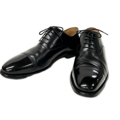 SCOTCH GRAIN T-0016 Cap-Toe Oxford Shoes Black Sneakers Size 26