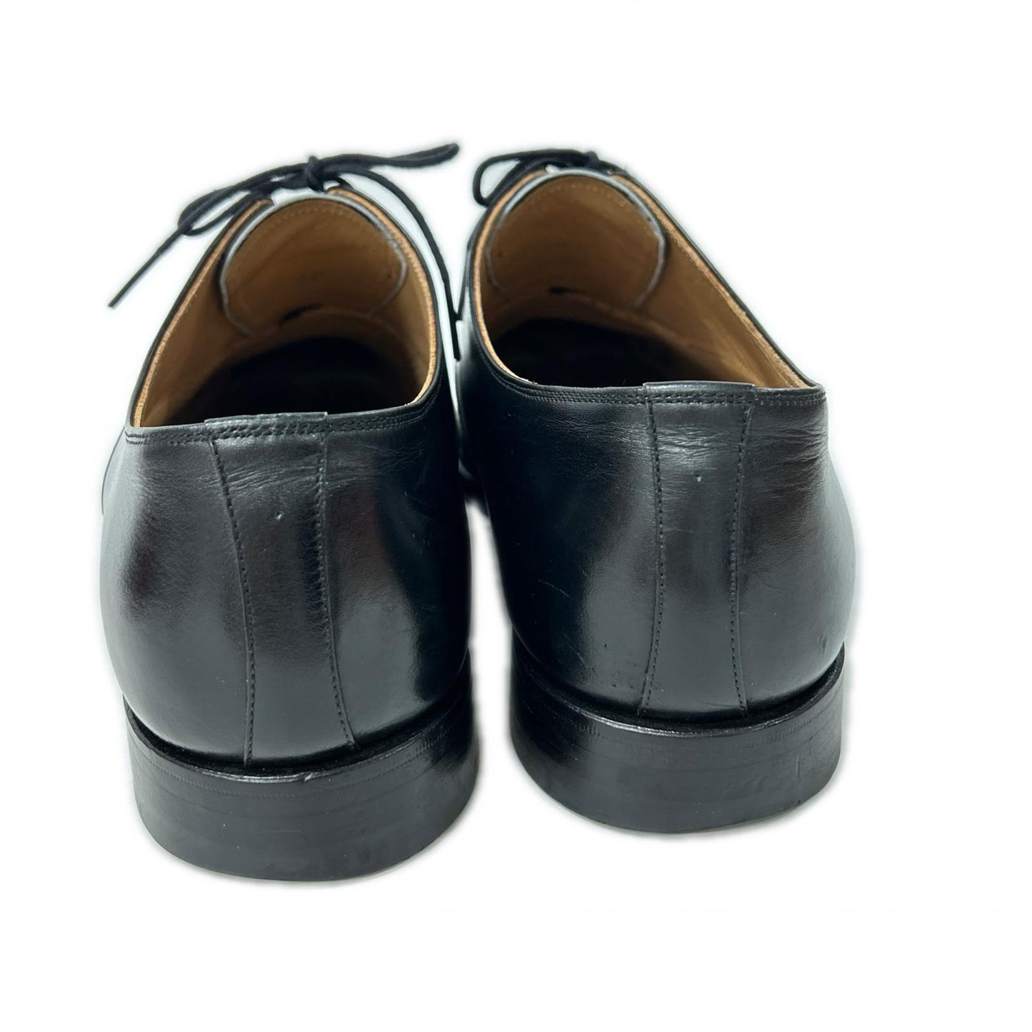 SCOTCH GRAIN T-0016 Cap-Toe Oxford Shoes Black Sneakers Size 26