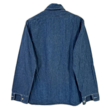 NIGEL CABOURN POH Naval Pullover Denim Shirt Blue Size 48