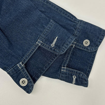 NIGEL CABOURN POH Naval Pullover Denim Shirt Blue Size 48