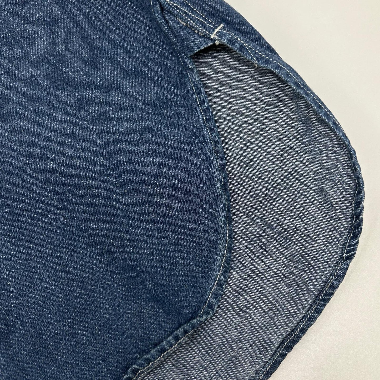 NIGEL CABOURN POH Naval Pullover Denim Shirt Blue Size 48