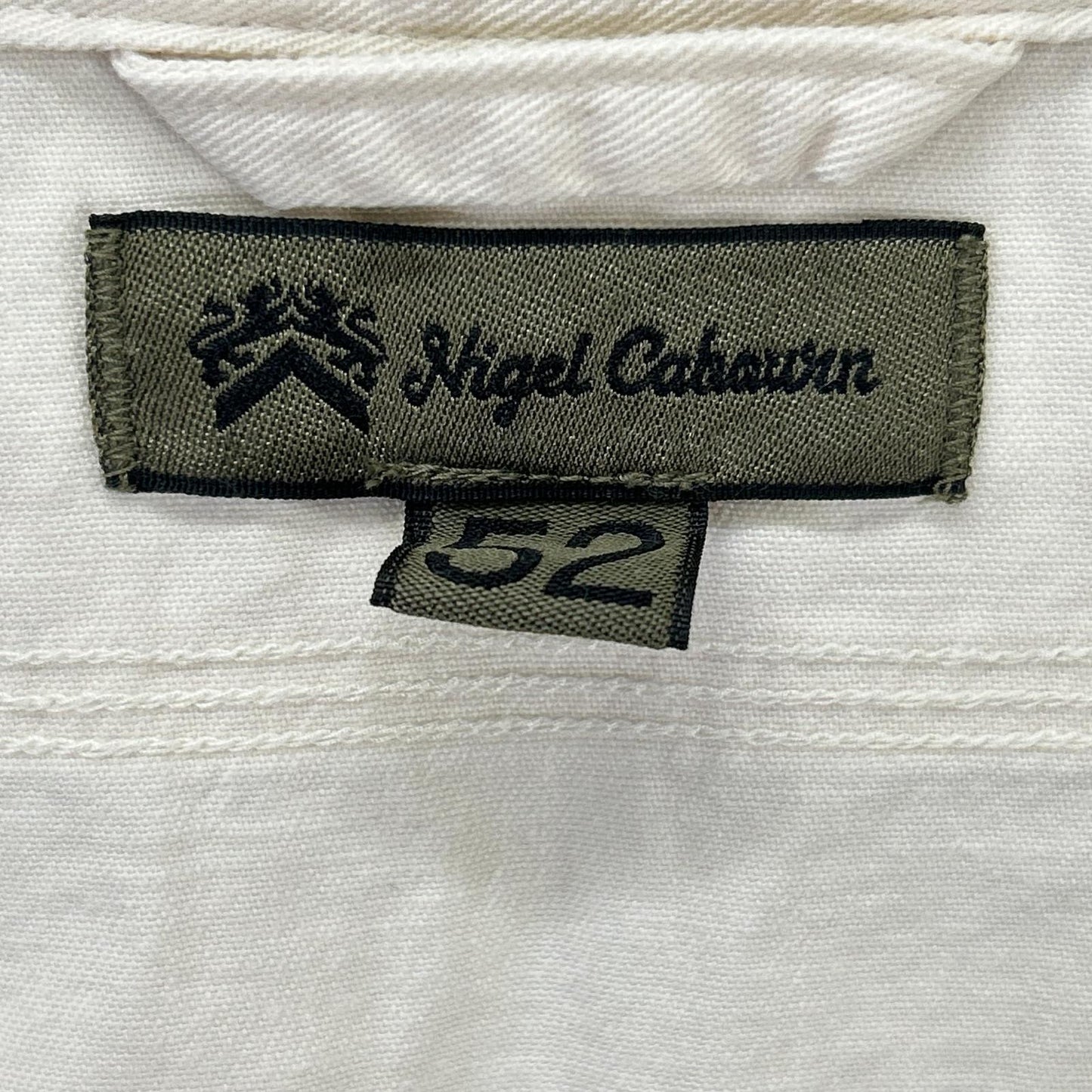 NIGEL CABOURN Medical Shirt Ivory Size 48