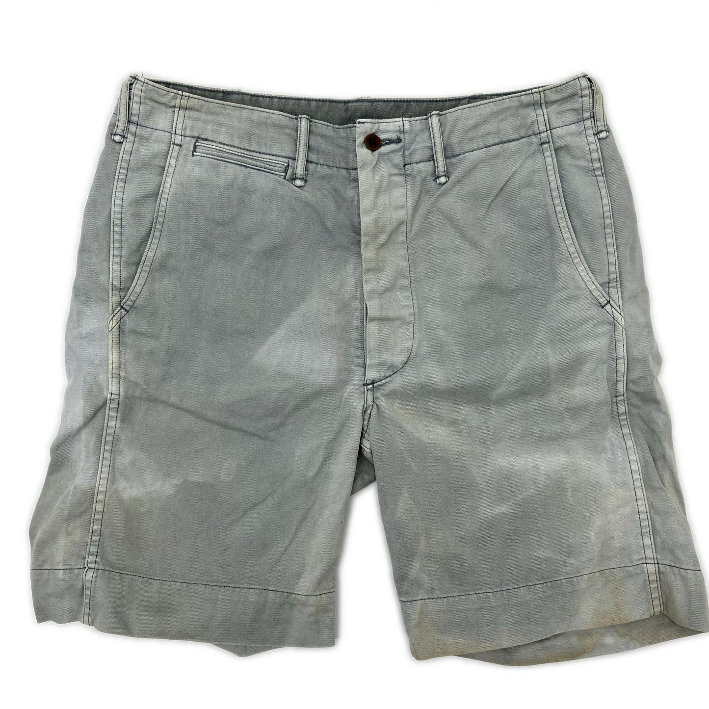 RRL Regulation Garment Dyed Chino Shorts Gray Size 32