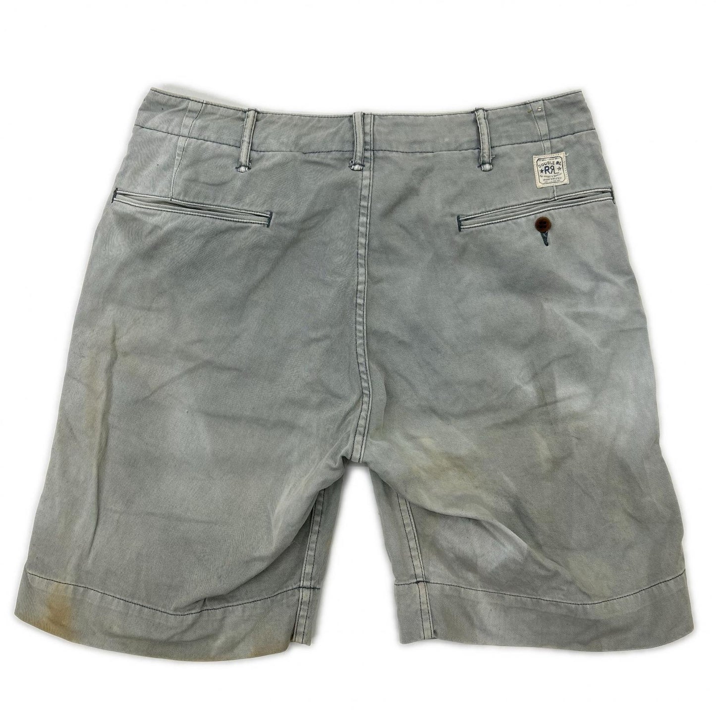 RRL Regulation Garment Dyed Chino Shorts Gray Size 32