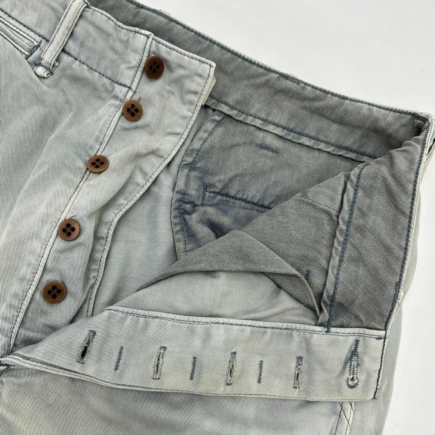 RRL Regulation Garment Dyed Chino Shorts Gray Size 32