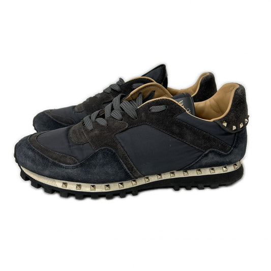 Valentino Garavani Rockstud Suede Sneakers Blue Size EU 41