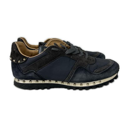 Valentino Garavani Rockstud Suede Sneakers Blue Size EU 41