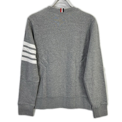 THOM BROWNE Classic Loopback 4-Bar Sweatshirt Gray Size 2
